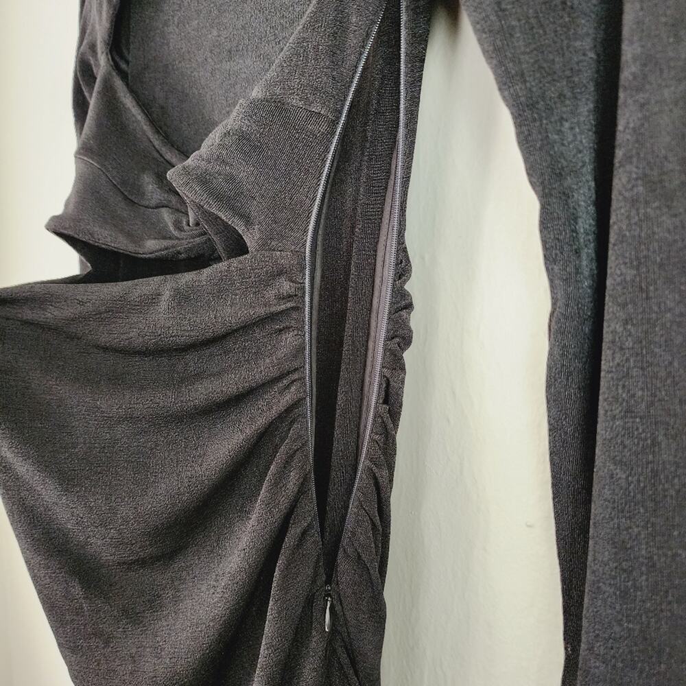 SER.O.YA Eden Cutout Midi Dress Black LBD Long Sleeve NWT Retrofete Large - Picture 12 of 13